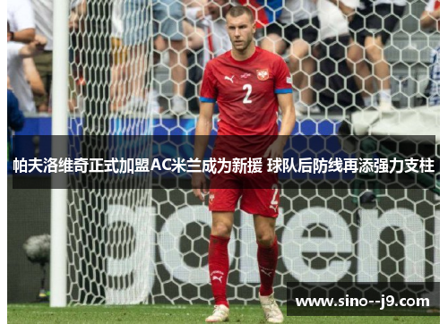 帕夫洛维奇正式加盟AC米兰成为新援 球队后防线再添强力支柱